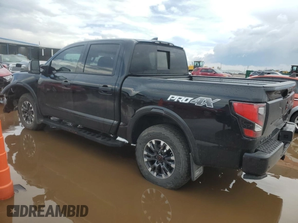 2024 Nissan Titan Pro-4X with VIN 1N6AA1ED7RN106896, listed as a Copart auction lot 55622215 with 16,155 mi miles and Salvage title. Bid and sale history available at DreamBid. Image 2.