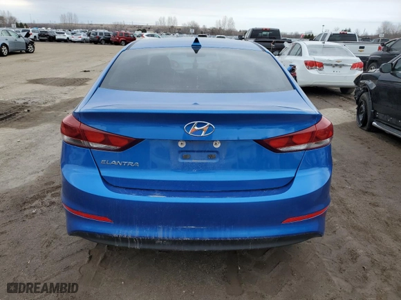 2017 Hyundai Elantra SE with VIN KMHD84LF9HU232517, listed as a Copart auction lot 52170065 with 173,049 mi miles and Clean Title. Bid and sale history available at carsss.com. Image 6.