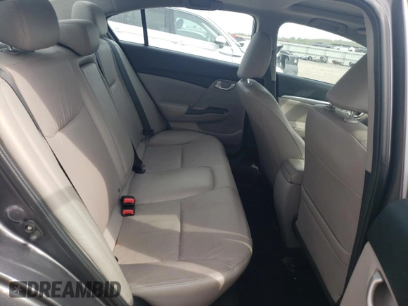 2014 Honda Civic EX-L with VIN 19XFB2F90EE079318, listed as a Copart auction lot 53682475 with 104,476 mi miles and Salvage Title. Bid and sale history available at DreamBid. Image 10.