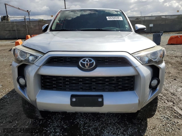 2015 Toyota 4Runner SR5 with VIN JTEZU5JR9F5100045, listed as a Copart auction lot 48204595 with 153,763 mi miles and Salvage Title. Bid and sale history available at carsss.com. Image 5.