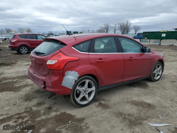 2012 Ford Focus Titanium with VIN 1FAHP3N22CL127030, listed as a Copart auction lot 43542345 with 99,277 mi miles and Salvage Title. Bid and sale history available at carsss.com. Image 3.