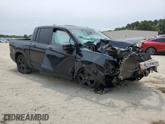 2022 Honda Ridgeline Black Edition with VIN 5FPYK3F87NB008026, listed as a Copart auction lot 59662015 with Not provided miles and Salvage title. Bid and sale history available at DreamBid. Image 4.