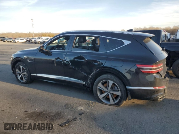 2023 Genesis GV80 with VIN KMUHBDSB6PU106875, listed as a Copart auction lot 43362265 with 38,739 mi miles and Salvage title. Bid and sale history available at DreamBid. Image 2.