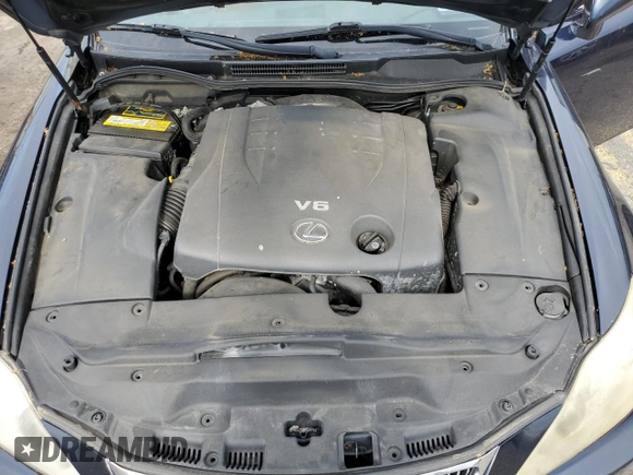 2006 Lexus IS 250 with VIN JTHCK262X62005682, listed as a Copart auction lot 61405595 with Not provided miles and Salvage title. Bid and sale history available at DreamBid. Image 11.