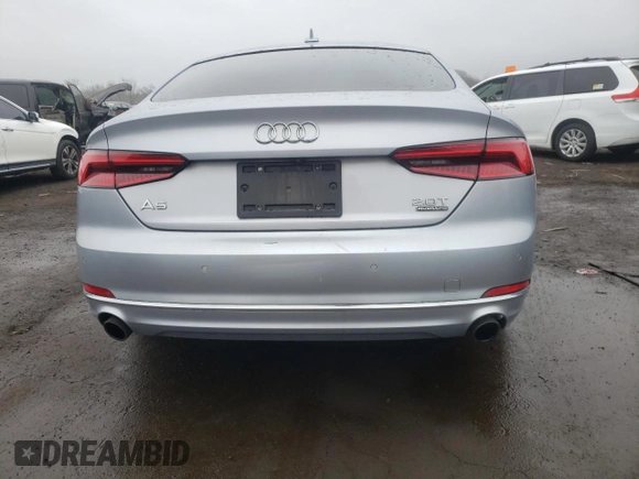 2018 Audi A5 Sportback Premium Plus with VIN WAUBNCF5XJA009747, listed as a Copart auction lot 49796635 with 127,155 mi miles and Salvage Title. Bid and sale history available at carsss.com. Image 6.