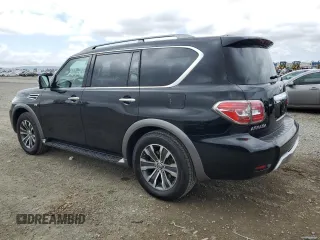 2018 Nissan Armada SL z VIN JN8AY2NC1JX502296, wystawiony jako Copart lot #53389055 z przebiegiem 129 237 mil mil oraz Czysty tytuł • Clean title. Historia ofert i sprzedaży dostępna na DreamBid. Obrazek 2.