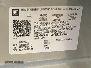 2024 Chevrolet Equinox LT with VIN 3GNAXTEG0RS192346, listed as a IAAI auction lot 42053800 with 23,382 mi miles and . Bid and sale history available at DreamBid. Image 1.