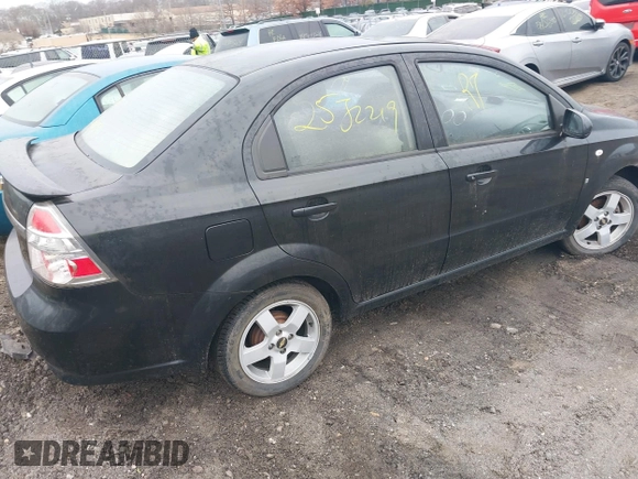 2007 Chevrolet Aveo LT with VIN KL1TG56677B153322, listed as a IAAI auction lot 41718496 with Not provided miles and . Bid and sale history available at DreamBid. Image 4.