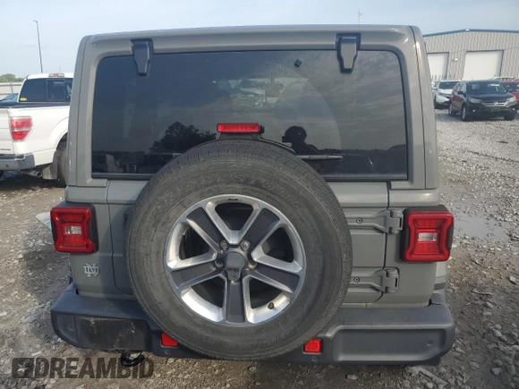 2019 Jeep Wrangler Unlimited Sahara z VIN 1C4HJXEN7KW520659, wystawiony jako Copart lot #65403795 z przebiegiem Nie podano mil oraz Czysty tytuł • Clean title. Historia ofert i sprzedaży dostępna na DreamBid. Obrazek 6.