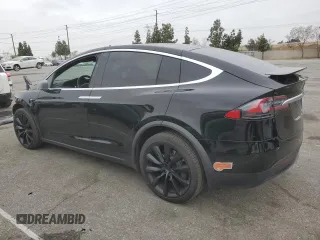 2020 Tesla Model X Long Range with VIN 5YJXCDE23LF248773, listed as a Copart auction lot 53062405 with 62,342 mi miles and Salvage Title. Bid and sale history available at carsss.com. Image 2.