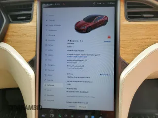 2020 Tesla Model S Long Range with VIN 5YJSA1E26LF353676, listed as a Copart auction lot 46467155 with 57,189 mi miles and Salvage Title. Bid and sale history available at carsss.com. Image 9.