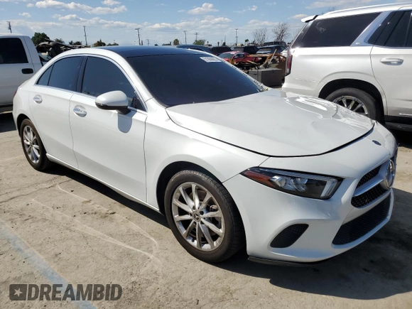2020 Mercedes-Benz A 220 with VIN WDD3G4EB3LW039599, listed as a Copart auction lot 51869905 with 36,760 mi miles and Salvage Title. Bid and sale history available at DreamBid. Image 4.