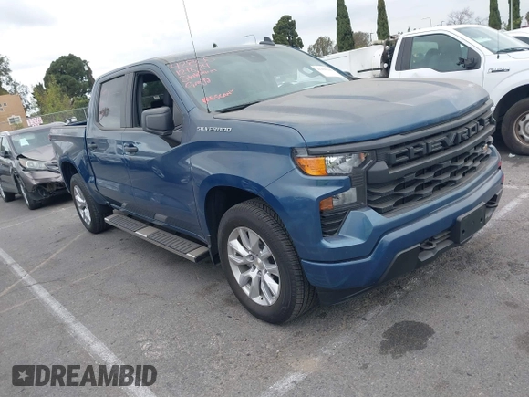 2024 Chevrolet Silverado 1500 Custom with VIN 3GCPDBEK7RG252751, listed as a IAAI auction lot 41429343 with 3,735 mi miles and . Bid and sale history available at DreamBid. Image 1.