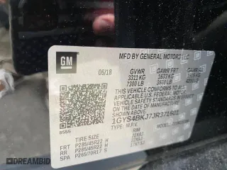 2018 Cadillac Escalade Luxury with VIN 1GYS4BKJ7JR371601, listed as a Copart auction lot 58387694 with 118,634 mi miles. Bid and sale history available at carsss.com. Image 10.
