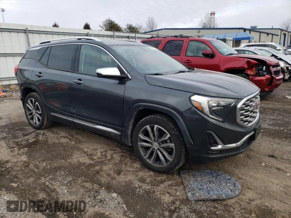 2019 GMC Terrain Denali with VIN 3GKALXEX1KL390529, listed as a Copart auction lot 45210115 with 124,497 mi miles and Salvage Title. Bid and sale history available at carsss.com. Image 4.