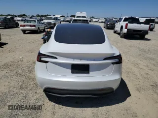 2025 Tesla Model 3 Long Range with VIN 5YJ3E1EA8SF934661, listed as a Copart auction lot 61469155 with 8,068 mi miles and Salvage title. Bid and sale history available at DreamBid. Image 6.
