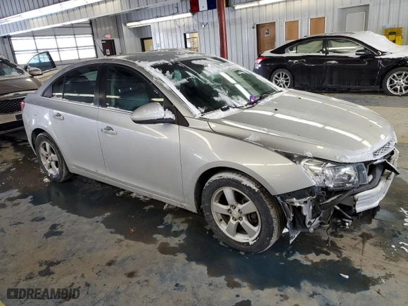 2012 Chevrolet Cruze LTZ with VIN 1G1PH5SCXC7117827, listed as a Copart auction lot 46258225 with 162,834 mi miles and Salvage Title. Bid and sale history available at carsss.com. Image 4.