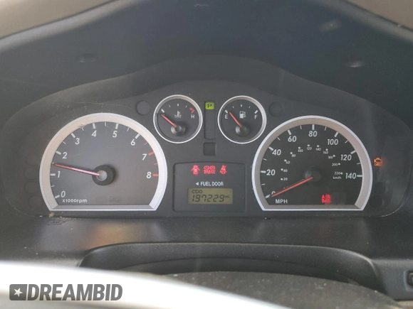 2006 Hyundai Santa Fe GLS with VIN KM8SC13D26U105043, listed as a Copart auction lot 75368984 with 197,229 mi miles and Non Repairable. Bid and sale history available at carsss.com. Image 9.