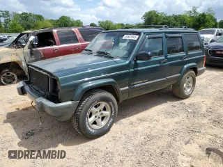 2001 Jeep Cherokee Sport with VIN 1J4FT48SX1L590135, listed as a Copart auction lot 53502945 with 362,941 mi miles and Non Repairable. Bid and sale history available at carsss.com. Image 1.