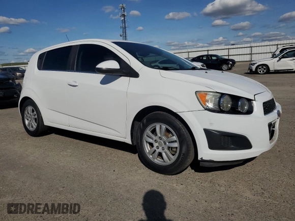 2014 Chevrolet Sonic LT with VIN 1G1JC6SH7E4223789, listed as a Copart auction lot 49537395 with 76,856 mi miles and Salvage Title. Bid and sale history available at carsss.com. Image 4.