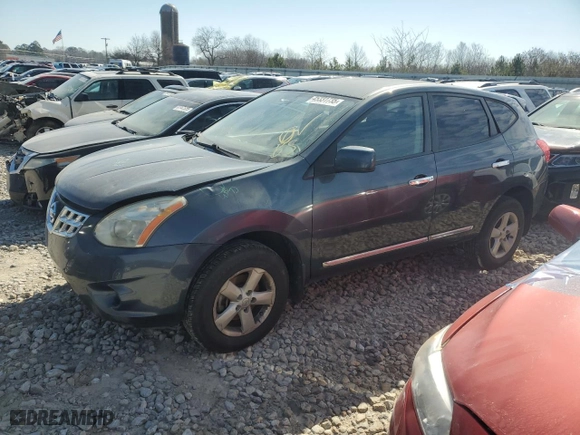 2013 Nissan Rogue S with VIN JN8AS5MT7DW539433, listed as a Copart auction lot 45331735 with 145,858 mi miles and Salvage Title. Bid and sale history available at carsss.com. Image 1.