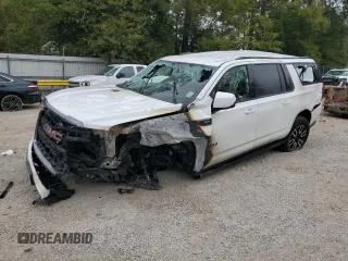 2024 GMC Yukon XL AT4 with VIN 1GKS2HKD1RR385020, listed as a Copart auction lot 82573604 with Not Provided miles and Salvage Title. Bid and sale history available at carsss.com. Image 1.