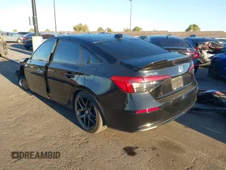 2022 Honda Civic Sedan Sport with VIN 2HGFE2F54NH604584, listed as a IAAI auction lot 41865433 with 23,005 mi miles. Bid and sale history available at carsss.com. Image 15.