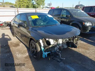 2025 Honda Civic Sport with VIN 2HGFE2F54SH509390, listed as a IAAI auction lot 40455906 with 2,168 mi miles and . Bid and sale history available at DreamBid. Image 1.