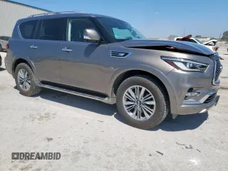 2019 Infiniti QX80 Luxe z VIN JN8AZ2NF2K9688380, wystawiony jako Copart lot #54236905 z przebiegiem 106 518 mil mil oraz Szkoda całkowita • Salvage title. Historia ofert i sprzedaży dostępna na DreamBid. Obrazek 4.