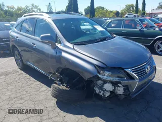 2014 Lexus RX 350 z VIN JTJZK1BA6E2418665, wystawiony jako IAAI lot #42691678 z przebiegiem 106 366 mil mil oraz . Historia ofert i sprzedaży dostępna na DreamBid. Obrazek 1.