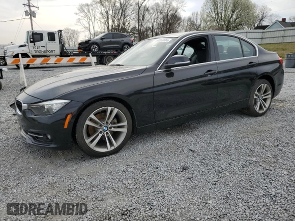 2017 BMW 3 Series 330i with VIN WBA8B9C3XHK886204, listed as a Copart auction lot 48972665 with 76,290 mi miles and Salvage Title. Bid and sale history available at carsss.com. Image 1.