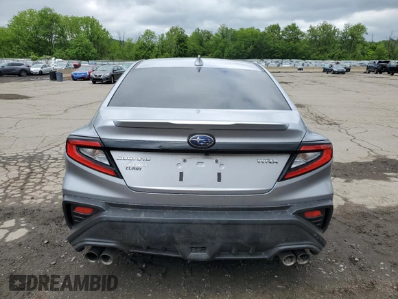 2023 Subaru WRX Premium with VIN JF1VBAF61P9809987, listed as a Copart auction lot 58935475 with 19,217 mi miles and Salvage title. Bid and sale history available at DreamBid. Image 6.