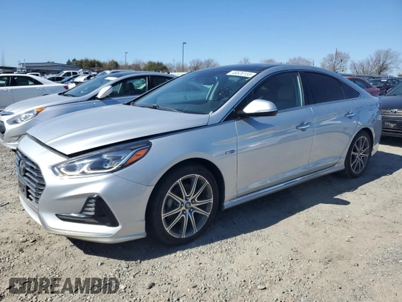 2018 Hyundai Sonata Hybrid Limited with VIN KMHE34L32JA083397, listed as a Copart auction lot 46826155 with 134,726 mi miles and Clean Title. Bid and sale history available at carsss.com. Image 1.