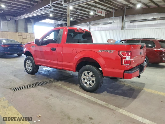 2018 Ford F-150 XL with VIN 1FTMF1E50JKC68398, listed as a Copart auction lot 80066644 with 38,811 mi miles and Salvage Title. Bid and sale history available at carsss.com. Image 2.
