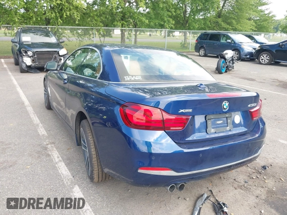 2020 BMW 4 Series 430i xDrive z VIN WBA4Z3C01L5P46966, wystawiony jako IAAI lot #42670819 z przebiegiem 73 208 mil mil oraz . Historia ofert i sprzedaży dostępna na DreamBid. Obrazek 3.