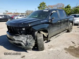 2019 Chevrolet Silverado 1500 Custom with VIN 1GCUYBEFXKZ272377, listed as a Copart auction lot 77071514 with 109,856 mi miles and Salvage Title. Bid and sale history available at DreamBid. Image 11.