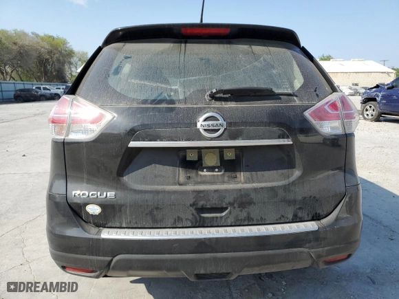 2016 Nissan Rogue S with VIN JN8AT2MT9GW026653, listed as a Copart auction lot 50396615 with 67,654 mi miles and Salvage Title. Bid and sale history available at carsss.com. Image 6.