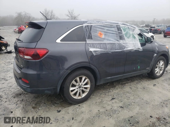 2019 Kia Sorento S V6 with VIN 5XYPGDA58KG449628, listed as a Copart auction lot 42976015 with 119,475 mi miles and Salvage Title. Bid and sale history available at carsss.com. Image 3.