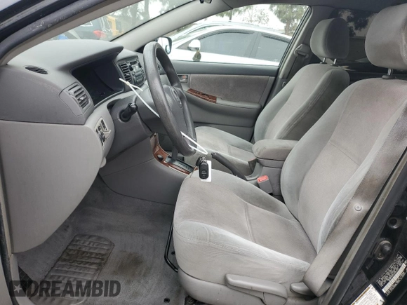 2006 Toyota Corolla CE with VIN JTDBR32E260096828, listed as a Copart auction lot 54001655 with 207,003 mi miles and Salvage Title. Bid and sale history available at DreamBid. Image 7.