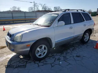 2002 Hyundai Santa Fe GLS with VIN KM8SC13DX2U329705, listed as a Copart auction lot 48986355 with 118,502 mi miles and Salvage Title. Bid and sale history available at carsss.com. Image 1.