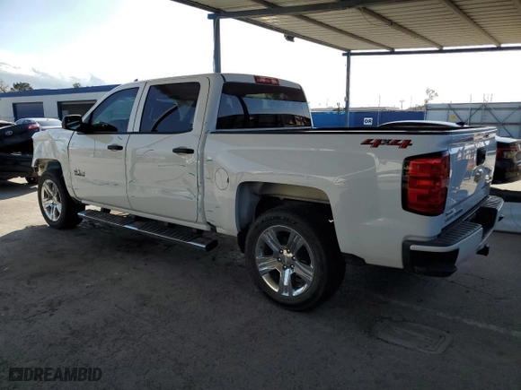 2018 Chevrolet Silverado 1500 Custom with VIN 3GCUKPEC5JG610707, listed as a Copart auction lot 82907764 with 53,917 mi miles and Salvage Title. Bid and sale history available at carsss.com. Image 2.