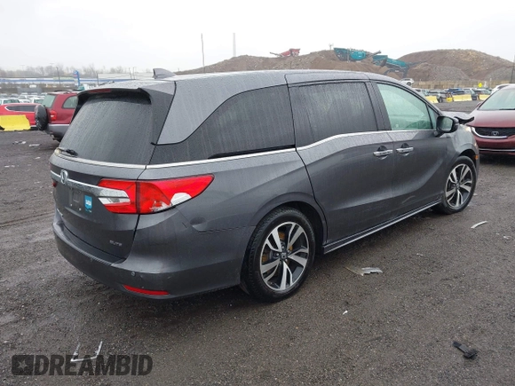 2019 Honda Odyssey Elite with VIN 5FNRL6H91KB048535, listed as a IAAI auction lot 40906579 with 37,322 mi miles and . Bid and sale history available at DreamBid. Image 4.
