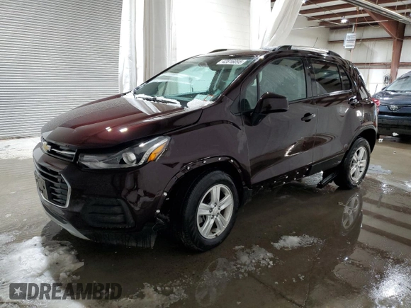 2022 Chevrolet Trax LT with VIN KL7CJPSM7NB518926, listed as a Copart auction lot 42816095 with 6,627 mi miles and Salvage Title. Bid and sale history available at carsss.com. Image 1.