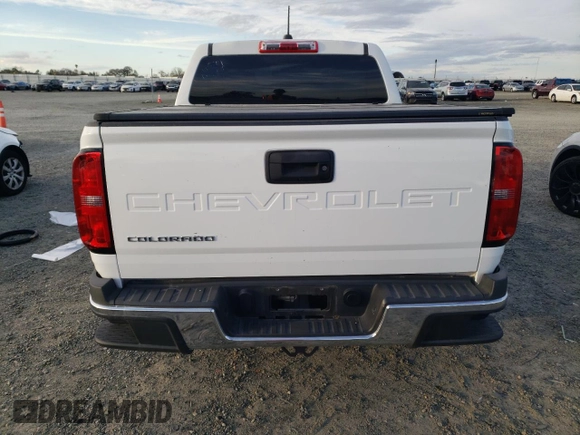 2021 Chevrolet Colorado 2WD Work Truck with VIN 1GCGSBEA0M1274529, listed as a Copart auction lot 46441155 with 30,612 mi miles and Clean title. Bid and sale history available at DreamBid. Image 6.