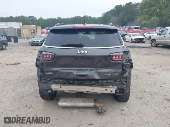 2020 Jeep Compass Limited with VIN 3C4NJCCB0LT128635, listed as a IAAI auction lot 42085121 with 166,511 mi miles and . Bid and sale history available at DreamBid. Image 17.