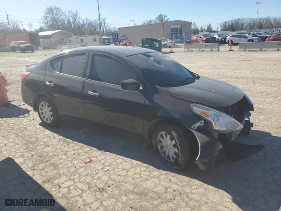 2015 Nissan Versa SV with VIN 3N1CN7AP8FL921710, listed as a Copart auction lot 47211155 with 175,697 mi miles and Salvage Title. Bid and sale history available at carsss.com. Image 4.
