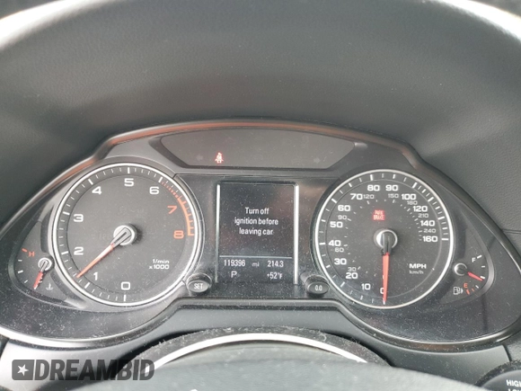 2014 Audi Q5 Premium Plus with VIN WA1DGAFP6EA046872, listed as a Copart auction lot 51724325 with 119,396 mi miles and Clean Title. Bid and sale history available at carsss.com. Image 9.