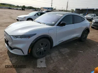 2022 Ford Mustang Mach-E California Route 1 with VIN 3FMTK2SU6NMA28341, listed as a Copart auction lot 59060515 with 27,100 mi miles and Salvage title. Bid and sale history available at DreamBid. Image 1.