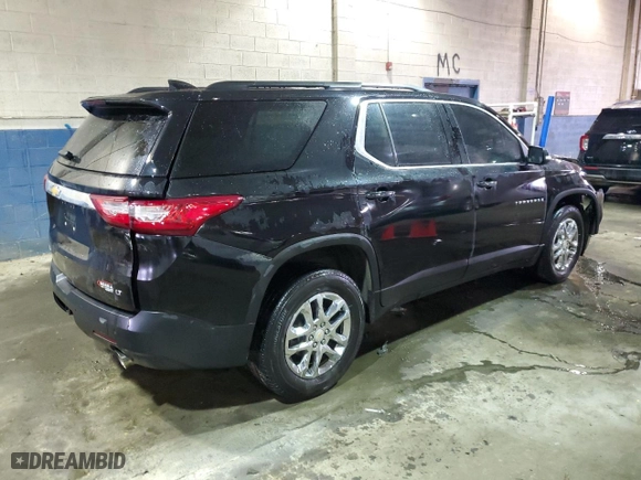 2021 Chevrolet Traverse LT Cloth with VIN 1GNEVGKW0MJ262173, listed as a Copart auction lot 46700475 with 50,532 mi miles and Salvage Title. Bid and sale history available at carsss.com. Image 3.