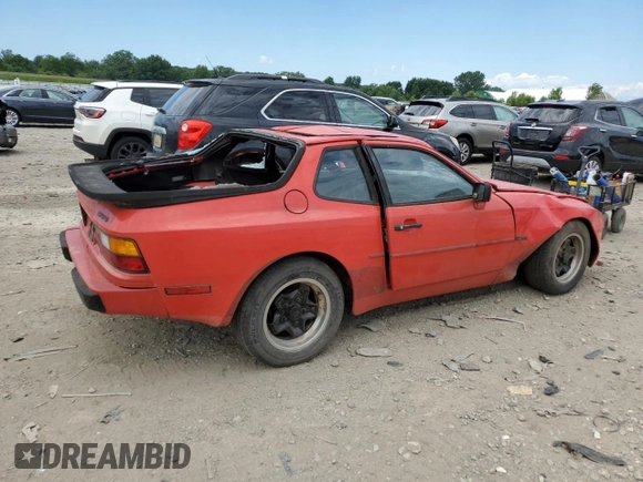 1984 Porsche 944 z VIN WP0AA0945EN454696, wystawiony jako Copart lot #61697004 z przebiegiem 66 607 mil mil oraz Czysty tytuł • Clean title. Historia ofert i sprzedaży dostępna na DreamBid. Obrazek 3.